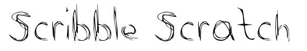 Scribble Scratch font preview